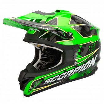 Casque Cross Scorpion VX-15 Evo Air Magma Verde Fluo Casque Cross Scorpion VX-15 Evo Air Magma Verde Fluo