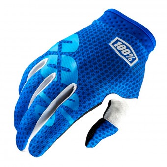 Guanti Cross 100% Itrack Blue Guanti Cross 100% Itrack Blue