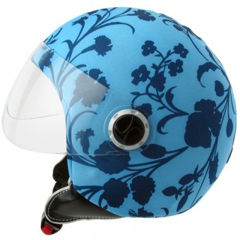Helmetdress Fodera per Casco Blue Flowers