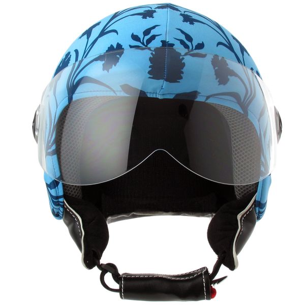 Helmetdress Fodera per Casco Blue Flowers