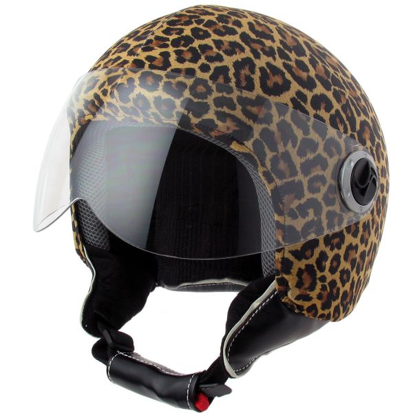 Accessori Helmetdress Fodera Par Casco Leopardo