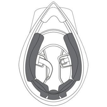 Interni per casco AGV Coppia di guanciali AX9 22.06