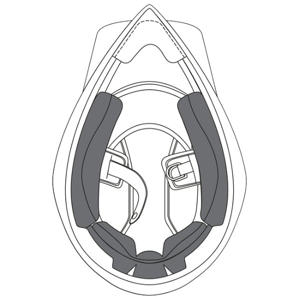 Interni per casco AGV Coppia di guanciali AX9 22.06