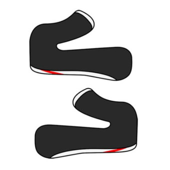 Interni per casco Airoh Coppia di guanciali GP 800 Interni per casco Airoh Coppia di guanciali GP 800