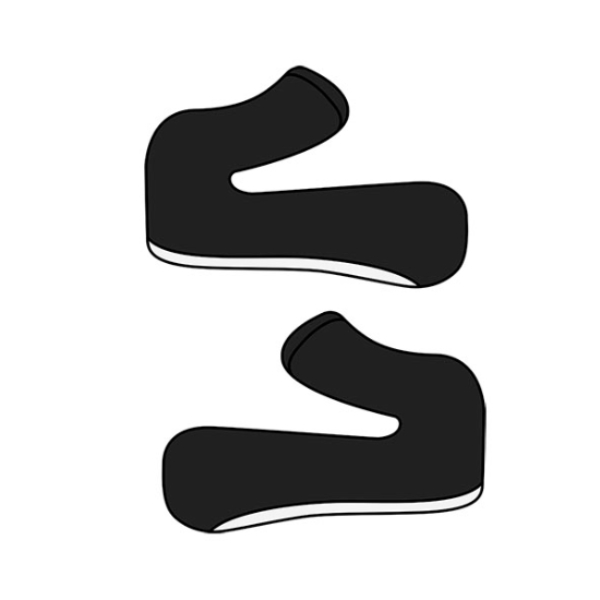 Interni per casco Airoh Paio di Guanciali Twist 2.0 neri bianchi Interni per casco Airoh Paio di Guanciali Twist 2.0 neri bianchi