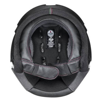 Interni per casco Nolan Set di fodere complete Nero Rosso N21 - Visiera N21 Interni per casco Nolan Set di fodere complete Nero Rosso N21 - Visiera N21