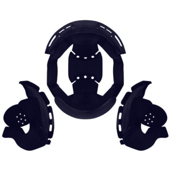 Interni per casco LS2 Set di fodere complete Blue Fast II MX708 Interni per casco LS2 Set di fodere complete Blue Fast II MX708