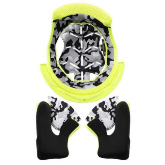 Interni per casco LS2 Set di fodere complete giallo fluorescente Fast Evo MX437 junior Interni per casco LS2 Set di fodere complete giallo fluorescente Fast Evo MX437 junior