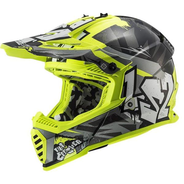 LS2 Set di fodere complete giallo fluo Fast II Mini MX437