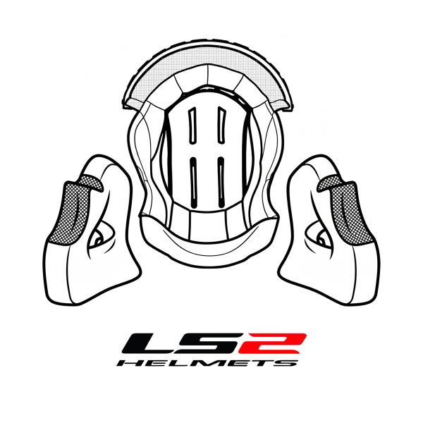 Interni per casco LS2 Set completo di fodera Kid FF812