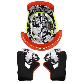 Interni per casco LS2 Set completo di fodere arancione fluorescente Fast Evo MX437 junior Interni per casco LS2 Set completo di fodere arancione fluorescente Fast Evo MX437 junior