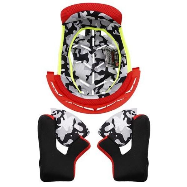 Interni per casco LS2 Set di fodere complete rosso Fast Evo MX437 junior Interni per casco LS2 Set di fodere complete rosso Fast Evo MX437 junior