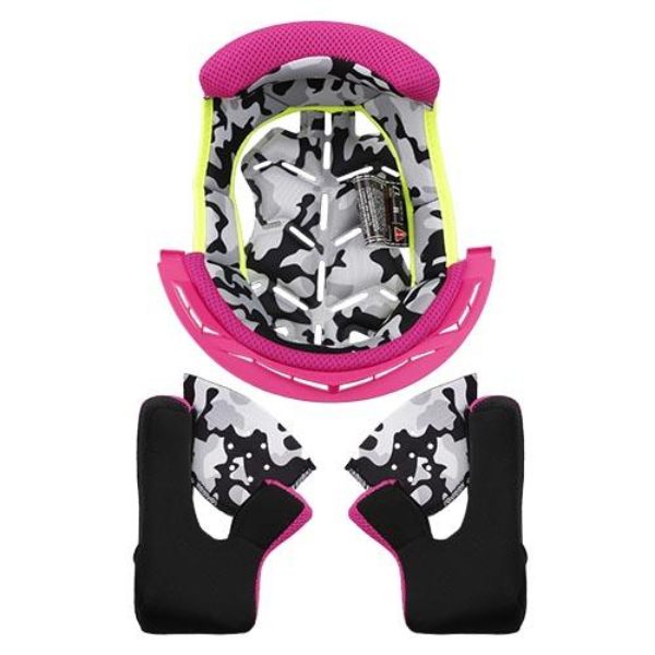 Interni per casco LS2 Set completo di fodere viola Fast Evo MX437 Interni per casco LS2 Set completo di fodere viola Fast Evo MX437