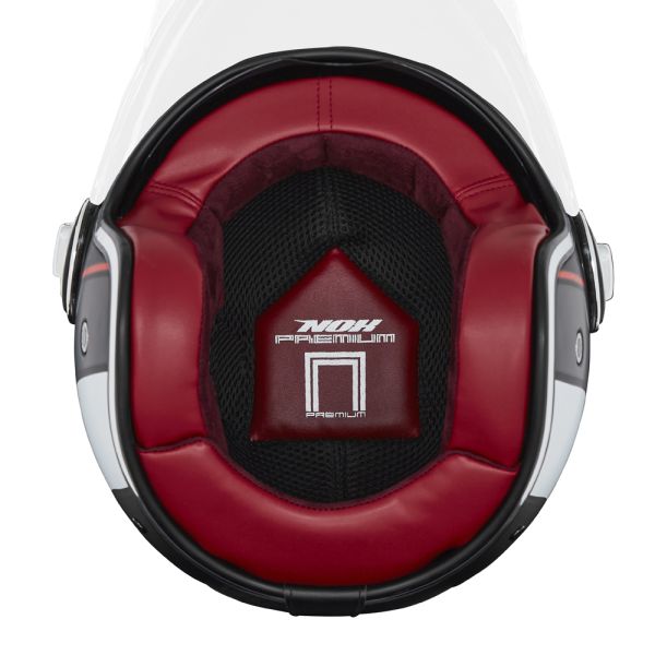 Interni per casco NOX Set di fodere complete rosso Heritage 22.06