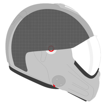 Interni per casco Roof RO32 Desmo 3 Rivestimento interno in carbonio Interni per casco Roof RO32 Desmo 3 Rivestimento interno in carbonio