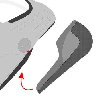 Interni per casco Roof Coppia di guanciali RO32 Desmo 3 Carbon Interni per casco Roof Coppia di guanciali RO32 Desmo 3 Carbon