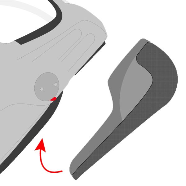 Interni per casco Roof Coppia di guanciali RO32 Desmo 3 Carbon