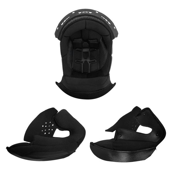 Interni per casco SHOT Drop Black Set di fodere complete