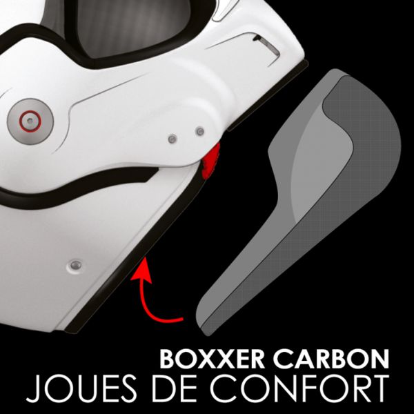 Interni per casco Roof Paio di Guanciali Boxxer Carbon