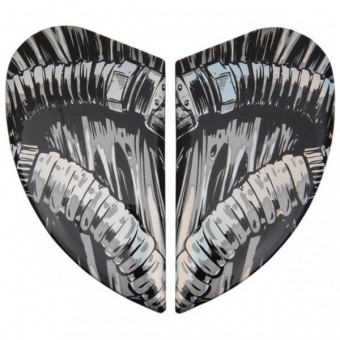 Pezzi di ricambio per casco ICON Airmada Bioskull Copripiastra Cromo Pezzi di ricambio per casco ICON Airmada Bioskull Copripiastra Cromo