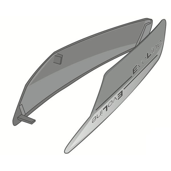 Pezzi di ricambio per casco Shark Cover mentoniera Evoline