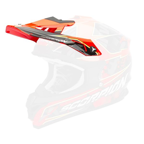 Pezzi di ricambio per casco Scorpion Frontino VX-15 Evo Air Magma Rosso Fluo