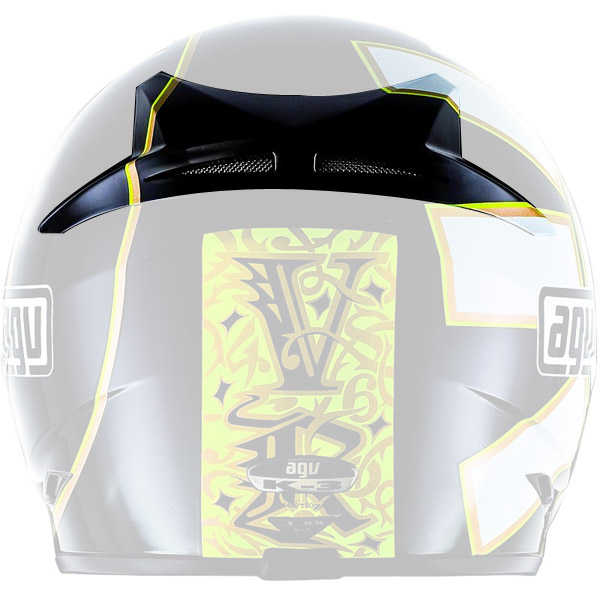 Pezzi di ricambio per casco AGV Ventilazione Superiore Posteriore K3 Top Gothic 46 Black