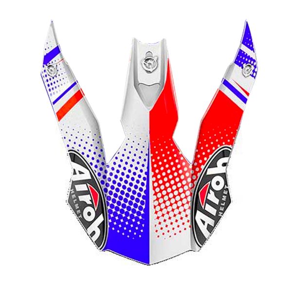 Pezzi di ricambio per casco Airoh Terminator 2.1 Cleft Blu Bianco Rosso cappuccio