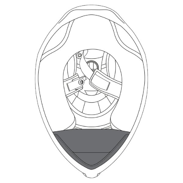 Pezzi di ricambio per casco AGV Tenda per il mento K1 - K1 S Pezzi di ricambio per casco AGV Tenda per il mento K1 - K1 S