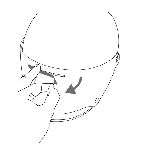 Pezzi di ricambio per casco AGV Coperchio di ventilazione per visiera X3000