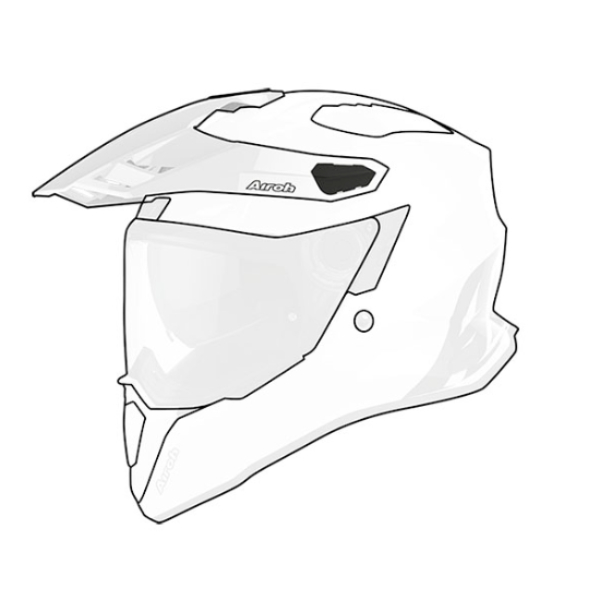 Pezzi di ricambio per casco Airoh Frontino Commander Red Gloss