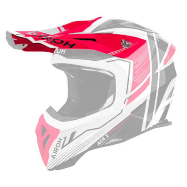 Pezzi di ricambio per casco Airoh Aviator Ace 2 Engine picco rosso lucido Pezzi di ricambio per casco Airoh Aviator Ace 2 Engine picco rosso lucido