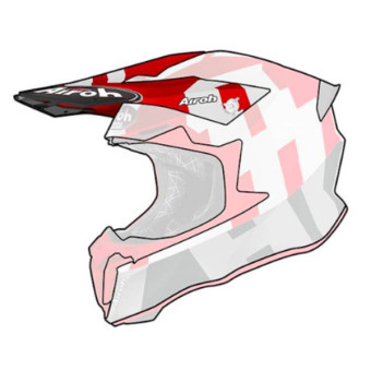 Pezzi di ricambio per casco Airoh Twist 2.0 Telaio rosso opaco
