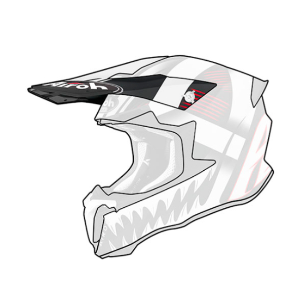 Pezzi di ricambio per casco Airoh Maschera Twist 2.0 Picco opaco