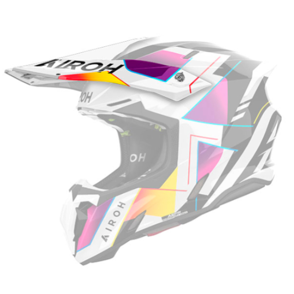 Pezzi di ricambio per casco Airoh Twist 3 Tappo lucido arcobaleno Pezzi di ricambio per casco Airoh Twist 3 Tappo lucido arcobaleno