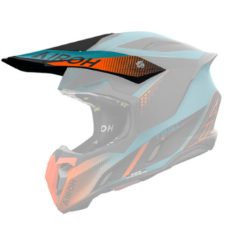 Pezzi di ricambio per casco Airoh Twist 3 Shard tappo arancione lucido Pezzi di ricambio per casco Airoh Twist 3 Shard tappo arancione lucido