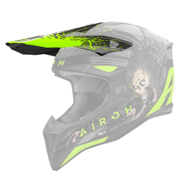 Pezzi di ricambio per casco Airoh Wraaap Picco opaco delle tenebre Pezzi di ricambio per casco Airoh Wraaap Picco opaco delle tenebre