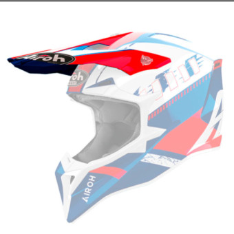 Pezzi di ricambio per casco Airoh Wraaap Feel picco lucido blu/rosso Pezzi di ricambio per casco Airoh Wraaap Feel picco lucido blu/rosso
