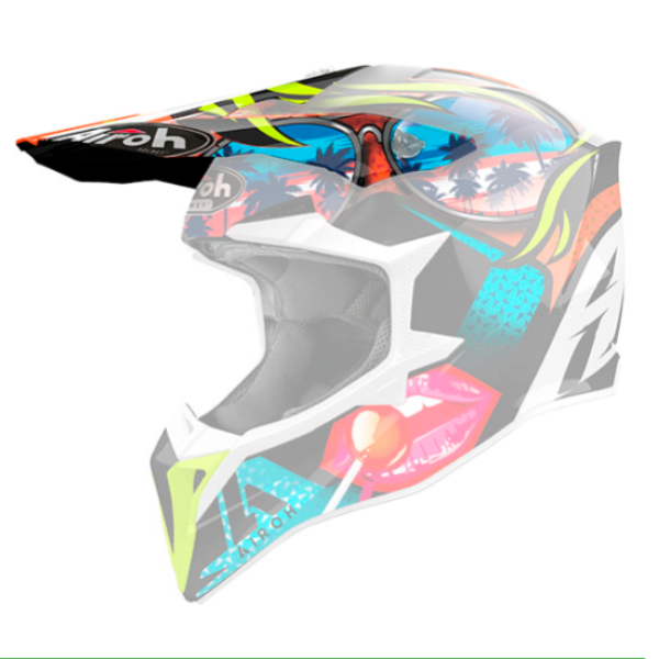 Pezzi di ricambio per casco Airoh Wraaap Lollipop picco lucido