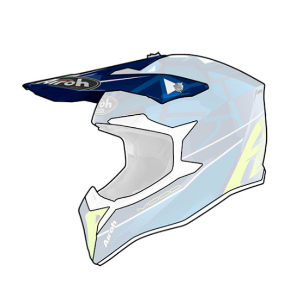 Pezzi di ricambio per casco Airoh Cappello per bambini Wraap Mood Blue Pezzi di ricambio per casco Airoh Cappello per bambini Wraap Mood Blue