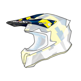 Pezzi di ricambio per casco Airoh Montatura Visiere Twist 2.0 Blu lucido