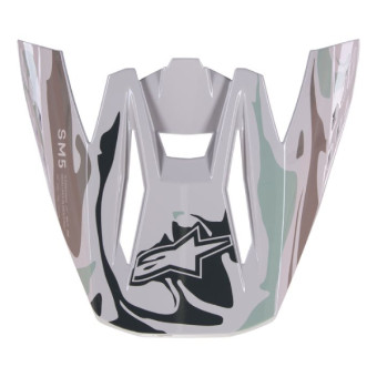 Pezzi di ricambio per casco Alpinestars Peak S-M5 22,06 Mineral Grigio caldo verde celeste lucido