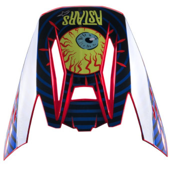 Pezzi di ricambio per casco Alpinestars S-M5 Cappello per brillamento solare Nero blu rosso fluo Pezzi di ricambio per casco Alpinestars S-M5 Cappello per brillamento solare Nero blu rosso fluo