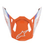 Pezzi di ricambio per casco Alpinestars S-M8 Contatto Arancione picco opaco