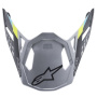 Pezzi di ricambio per casco Alpinestars Contatto S-M8 Picco d'argento opaco