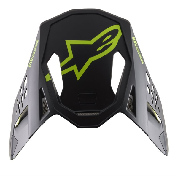 Pezzi di ricambio per casco Alpinestars S-M8 Echo Nero giallo fluo picco opaco