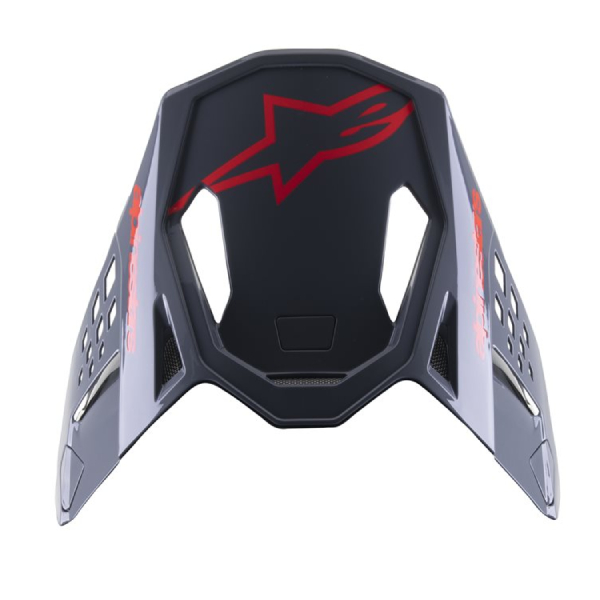 Pezzi di ricambio per casco Alpinestars S-M8 Radium 2 Nero, rosso neon, picco lucido