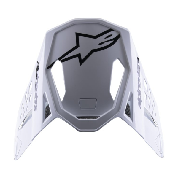 Pezzi di ricambio per casco Alpinestars S-M8 Radium 2 Picco nero bianco lucido