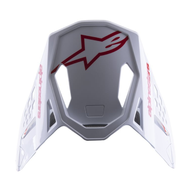 Pezzi di ricambio per casco Alpinestars S-M8 Radium 2 Rosso brillante bianco picco lucido
