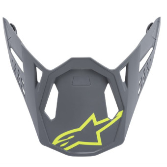 Pezzi di ricambio per casco Alpinestars S-M8 Radium Gray giallo fluo picco opaco Pezzi di ricambio per casco Alpinestars S-M8 Radium Gray giallo fluo picco opaco